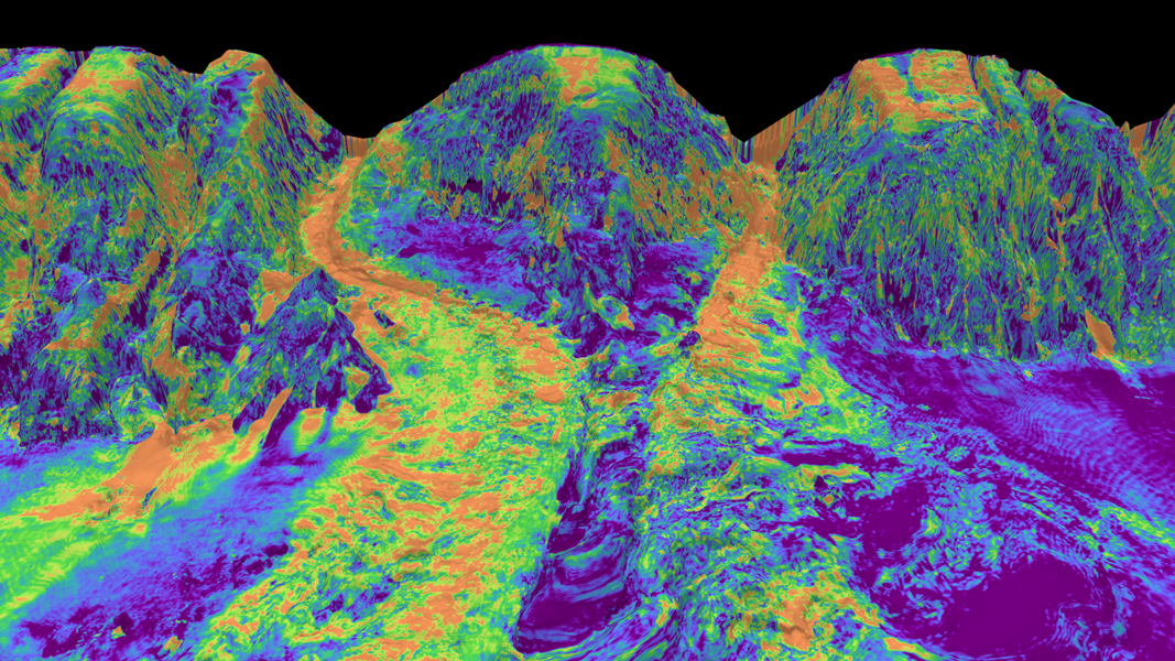 3D seismic visualisation of subsurface deepwater channels
