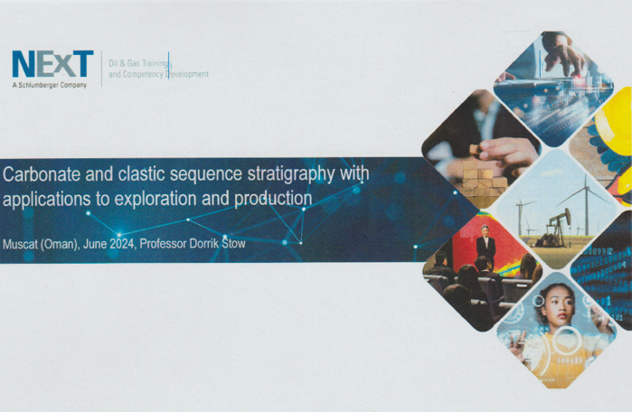 Course cover: carbonate and clastic sequence stratigraphy training, Muscat 2024